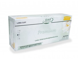 EHP Latexhandschuhe Premium Long Cuff, puderfrei, AQL 1.5
